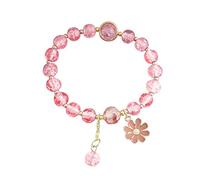 JZWCHQ jewelry Bracelets Colorful Flower Amethyst Children'S Female Bracelet Crystal Beaded Furry Hoop
