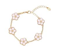 JZWCHQ jewelry Bracelets Zircon Adjustable Bow Beaded Chain Bracelet Gold Friendship Fashion Bn0151