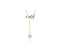 JZWCHQ Jewelry/Necklaces Necklace S925 Freshwater Pearl Pendant Chain 7-8mm White Drop Shape Fashion Female Jewelry Gift Women's Pendants