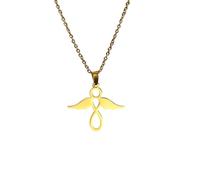 JZWCHQ Jewelry New 2025 Arrival Angels Wing Pendant Necklace For Women Stainless Steel Fashion Charm Guardian Angel Necklace Jewelry Gift With For You Accessories Trendy Creative Gift gift