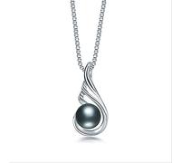 JZWCHQ jewelry Women's 100% Freshwater Cultured Pearl Pendant Wing Pendant Necklace Jewelry for girls