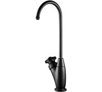 JZWCHQ Kitchen 360 Reverse Osmosis Faucet Gooseneck Sink Water Filter Faucet Single Hole Kitchen Faucet-Black(Brushed)