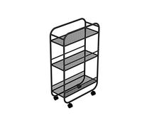 JZWCHQ Kitchen Storage Cabinets Kitchen Multi-functional Trolley Clip Gap Storage Rack Floor-to-ceiling Multi-layer Ultra-narrow Bathroom Removable Storage Rack Cart Kitchen Shelves (Color : Blanc,