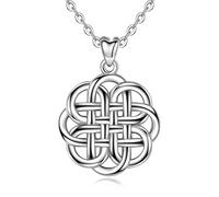 JZWCHQ Knot Pendant Flower of Life Necklace with Box fine Jewelry Gift for Valentine's Day Watch Strap
