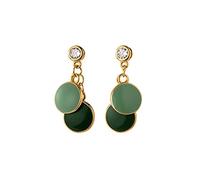 JZWCHQ ladies fashion 925 enamel color round pendant party banquet jewelry high-end earrings