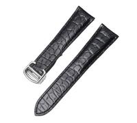 JZWCHQ Leather Strap Compatible Genuine Black Brown Watch Band For Men And Women 16 18 20 22 24mm