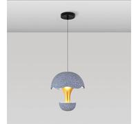 JZWCHQ LED Modern Chaner Art Hanging Lamp Restaurant Bar Bedside Single Head Pendant Light Suspension Dinning Room Bedroom,Chaner Ceiling Fixtures (Blu)