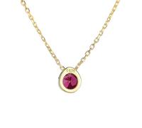 JZWCHQ Link Chain 925 Sterling Silver Round Pendant Necklaces for Women Wedding Jewelry Topaz Gemstone Collares Gift