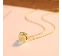 JZWCHQ Link Chain 925 Sterling Silver Square Heart Pendant Necklaces for Women Jewelry Collares Love Gift