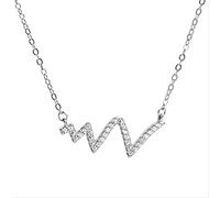 JZWCHQ link chain crystal geometric pendants necklace for women choker jewelry