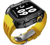 JZWCHQ Luxury Transparent Glacier Watch Case Modification Kit，For Band Ultra 8 7 6 5 4 SE 44mm 45mm 49mm Rubber Watch Strap Replace
