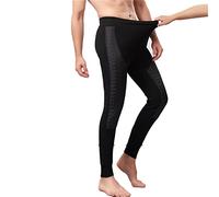 JZWCHQ Men's Thermal Underwear Pants Double Thick Super Soft Composite Cotton Undershirt Intimate Winter Underpants for Protect The Knee (Grey 3X)