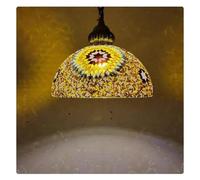 JZWCHQ Middle Eastern Realistic Style Exotic Restaurant Hotel Inn Xinjiang Restaurant Cafe Living Room Bedroom Aisle Glass Chandelier(Tea 30cm)