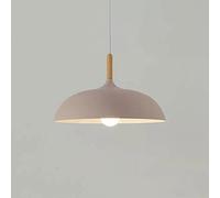 JZWCHQ Modern European Style Macaron Chaner for Coffee Shop and Restaurant Creative Hanging Lamp for Porch and Loft Single Head Pendant Light with Pot Cover Simple and Stylish Design (Grey 60 * 30cm)