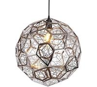 JZWCHQ Modern Stainless Steel Pendant Light, E27 Round Pendant Light, Nordic Living Room Lamp, Art Bar Restaurant Cafe Rose Gold Lamp 60x60cm(24x24inch),