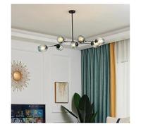JZWCHQ Modern Tree Branch Magic Bean Chandelier Flower Board Chandelier Living Room Bedroom Lobby Indoor Lighting Decoration(7 Head-Clear)