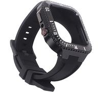 JZWCHQ Modified Kit Metal Watch Case With Band,For Band Series 8 7 45mm,Stainless Steel Cover+Strap Retrofit Set Accessories,For Series 6 5 4 SE