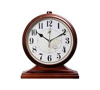 JZWCHQ Moisture Mantel Clocks Retro Pendeluhr Wohnzimmer Tischuhr Home Desktop Uhr Sitzen Uhr Pendelschreibtisch uhr Ornamente Table Top Clocks (Color : A)