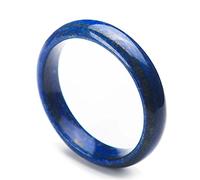 JZWCHQ Natural Blue Lapis Lazuli Gemstone Crystal Bangle Bracelets Inner Diameter 62mm