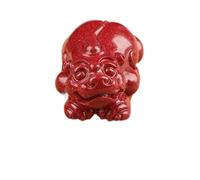 JZWCHQ Natural Cinnabar Bracelet Natural Cinnabar Pixiu Pi Yao Pendant Lucky Charm Amulet Meditation Ornament Feng Shui DIY Charms for Jewelry Craft Making Bracelet Necklace Attract Wealth Good