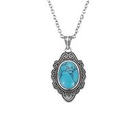 JZWCHQ natural turquoise necklace pendants jewelry for women with chain Made in China