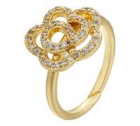 JZWCHQ Necklace Pendant Chain Men Women Jewellery 1 Piece Gold Color Rings Trend Crystal For Fashion Jewelry Party