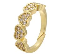 JZWCHQ Necklace Pendant Chain Men Women Jewellery 1 Piece Gold Color Rings Trend Crystal For Fashion Jewelry Party