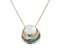JZWCHQ Necklace Pendant Chain Men Women Jewellery Round Necklaces For Women