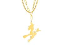 JZWCHQ Necklace Pendant Chain Men Women Jewellery Women Choker Jewelry Double Layer Necklace