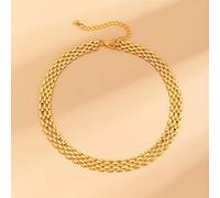 JZWCHQ Necklace Pendant Punk Thick Chains Necklace for Women Trendy Gold Color Short Choker Necklaces Fashion Jewelry for Neck Ladies Collar Jewelry Birthday Gifts for Women Men