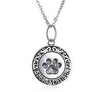 JZWCHQ Necklace s925 Round cat paw Necklace anniversarys
