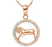 JZWCHQ Necklace Set Twelve Constellation Pendant Aries Micro-Set