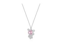JZWCHQ necklace Silver Cute Bear Shaped Pendant Chic WomaClavicle Chain, for Girlfriend Ladies jewelry