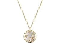 JZWCHQ Necklace Unique Zodiac Design Necklace 925 Round Pendant Clavicle Chain Birthday Gift for Girlfriend, Wife Necklaces for Women