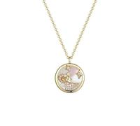 JZWCHQ Necklace Unique Zodiac Design Necklace 925 Round Pendant Clavicle Chain Birthday Gift for Girlfriend, Wife Necklaces for Women