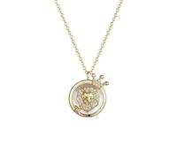JZWCHQ Necklace Unique Zodiac Design Necklace 925 Round Pendant Clavicle Chain Birthday Gift for Girlfriend, Wife Necklaces for Women