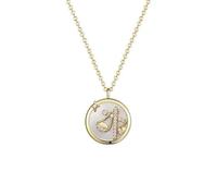 JZWCHQ Necklace Unique Zodiac Design Necklace 925 Round Pendant Clavicle Chain Birthday Gift for Girlfriend, Wife Necklaces for Women