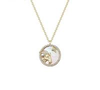 JZWCHQ Necklace Unique Zodiac Design Necklace 925 Round Pendant Clavicle Chain Birthday Gift for Girlfriend, Wife Necklaces for Women