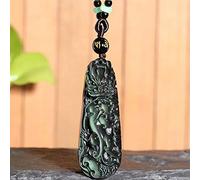 JZWCHQ Necklaces Feng Shui Pixiu/Piyao Necklace Natural Rainbow Eye Obsidian Pendant Jewelry Lucky Attracts Wealth Fortune Good Luck Ward Off Evil Spirits Jewelry Gift
