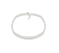 JZWCHQ necklaces freshwater pearl necklace 3-3.5mm white rice shape fashion multilayer female decorative jewelry gift women's pendants