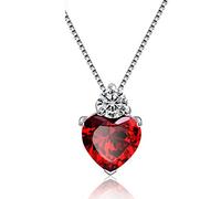 JZWCHQ Necklaces Heart Shaped Pendant Necklace Women Wedding Jewelry Necklace Jewelry Chain Necklaces for Women Women's Pendants