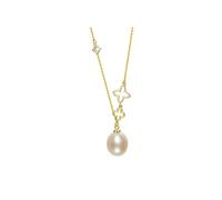 JZWCHQ necklaces necklace 925 freshwater pearl pendant 9-10mm drop shaped jewelry women's pendants
