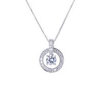 JZWCHQ Original Crystals From 925 Silver Temperament Sweet Bell Hollow Necklac For Women Female Necklaces Party Gift