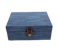 JZWCHQ Ornaments Jewelry Storage Wooden Portable Organizer Case Lock Trinket Box for Rings Earrings Necklaces Ornaments