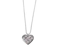 JZWCHQ pavé Crystal Heart Pendant 14k Clavicle Chain Necklace Women Exquisite Girlfriend Jewelry Gift Made in China