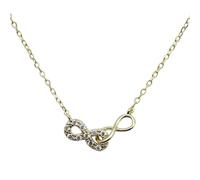 JZWCHQ pavé crystal infinity figure eight necklace for women wedding jewelry accessories Made in China