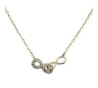 JZWCHQ pavé crystal infinity figure eight necklace for women wedding jewelry accessories Made in China