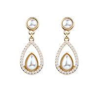 JZWCHQ Pearl Earrings For Women 925 Jewelry Water Drop Shaped Ear Drops Female Tyle Party