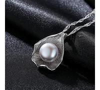 JZWCHQ Pearl Jewelry,Shell Pearl Necklace Pendant, 925 sterling silver jewelry,necklaces for women