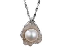 JZWCHQ Pearl Jewelry,Shell Pearl Necklace Pendant, 925 sterling silver jewelry,necklaces for women